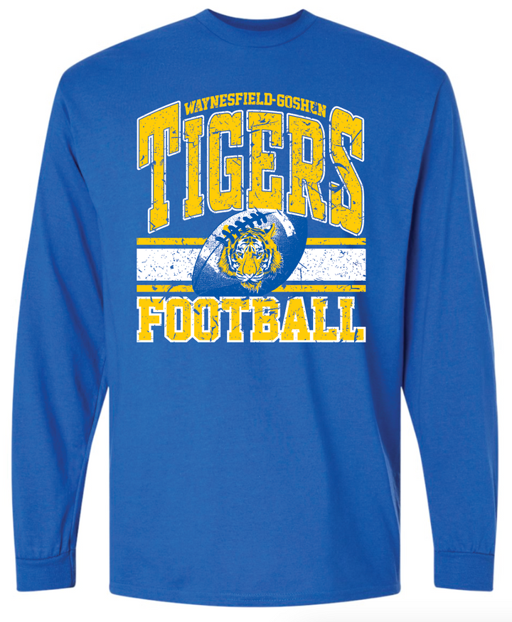 Tiger Football 50/50 Long Sleeve - Adult