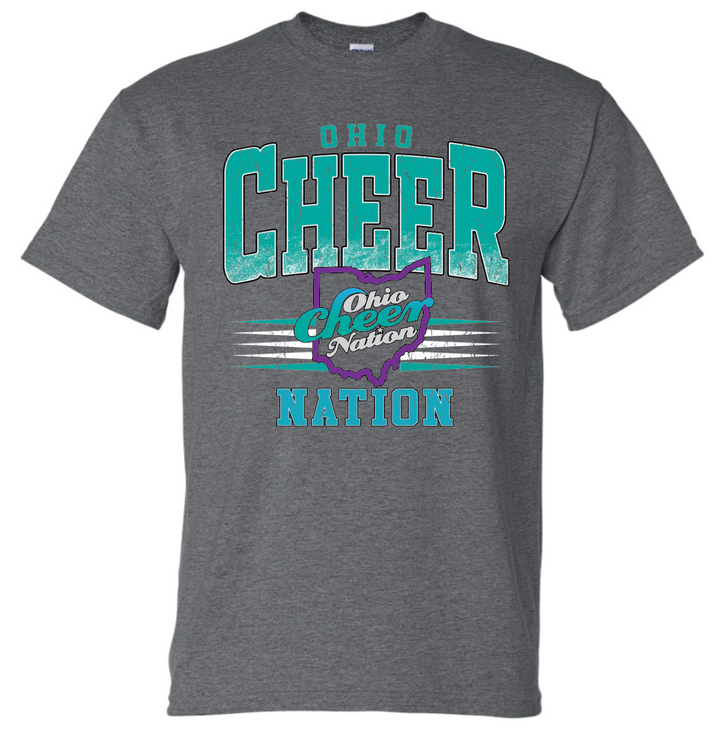 Ohio Cheer Nation Athletic 50/50 Cotton Tee - Adult & Youth