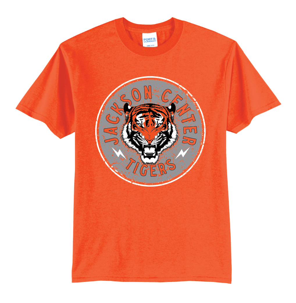 Tigers Youth Big Circle Orange Out