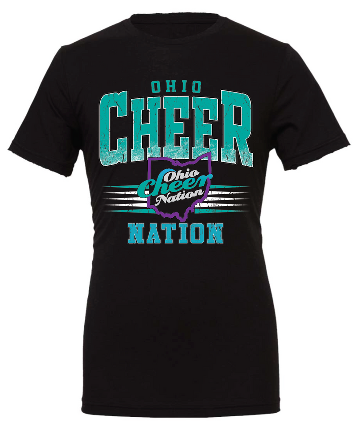 Ohio Cheer Nation Athletic Bella Triblend Shirt - Adult & Youth