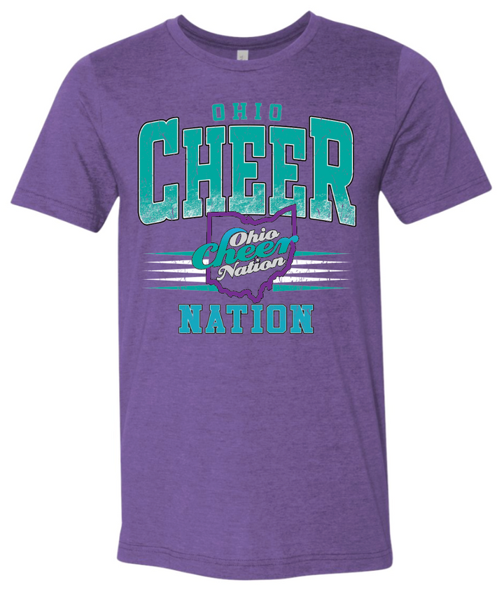 Ohio Cheer Nation Athletic Bella Triblend Shirt - Adult & Youth