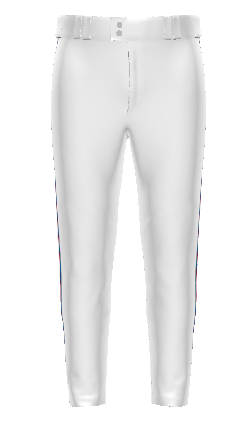 Lima Locos Express 15U/17U Jersey Pants - White with Royal Piping (Youth and Adult)