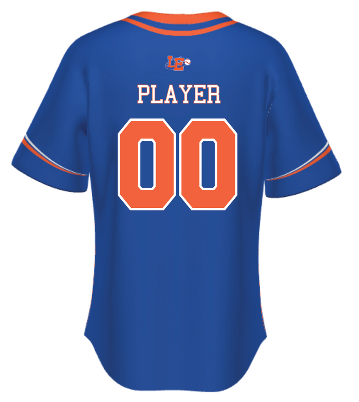 Lima Locos Express 15U/17U Sublimated Two-Button Jersey (2 Jerseys - White and Royal Included)