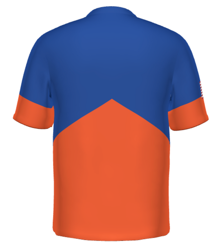 Lima Locos Express Sublimated Men's 1/2 Zip Pullover - Royal & Orange