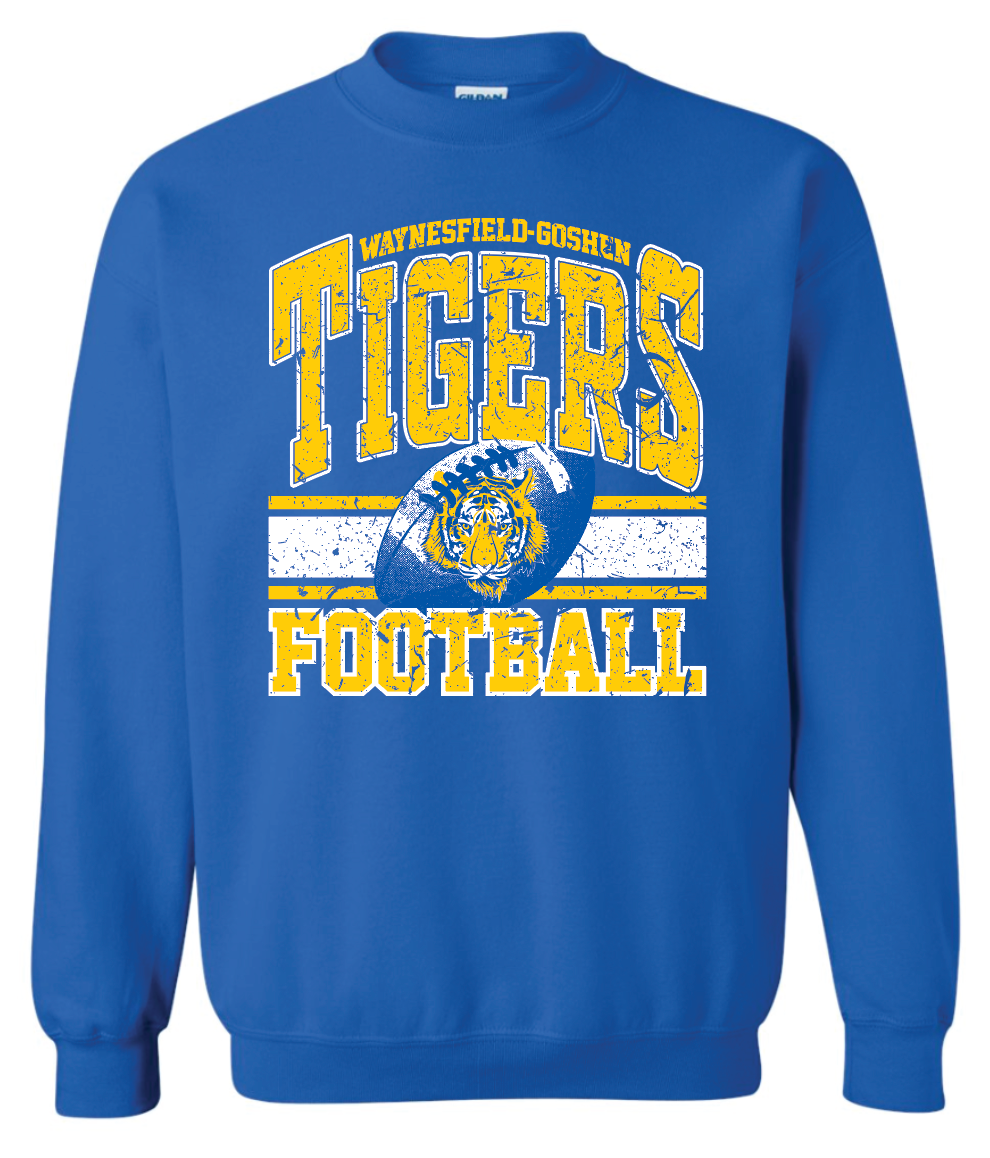 Tiger Football Crewneck - Adult