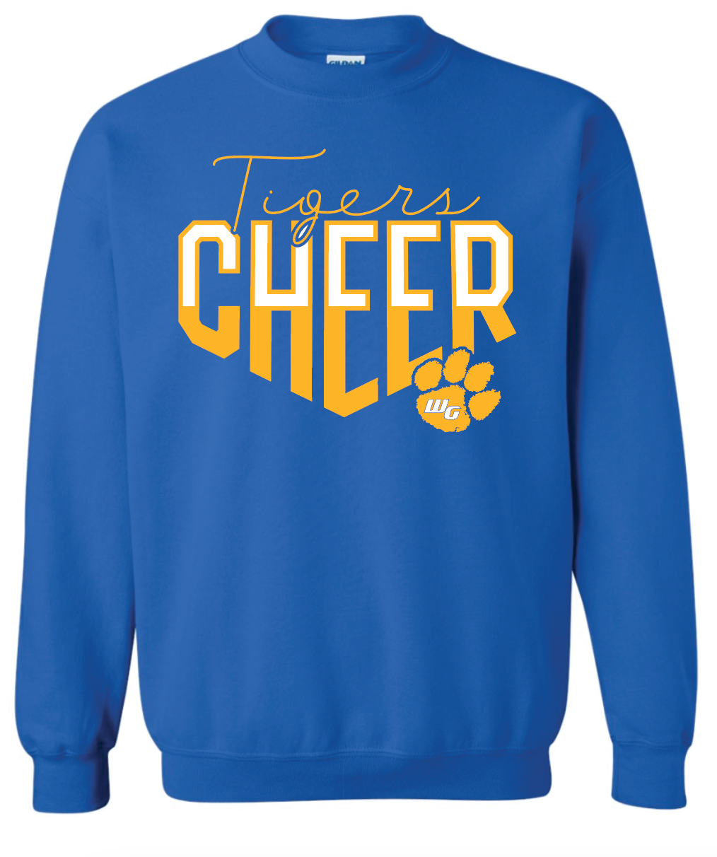 Tiger Cheer Crewneck - Adult