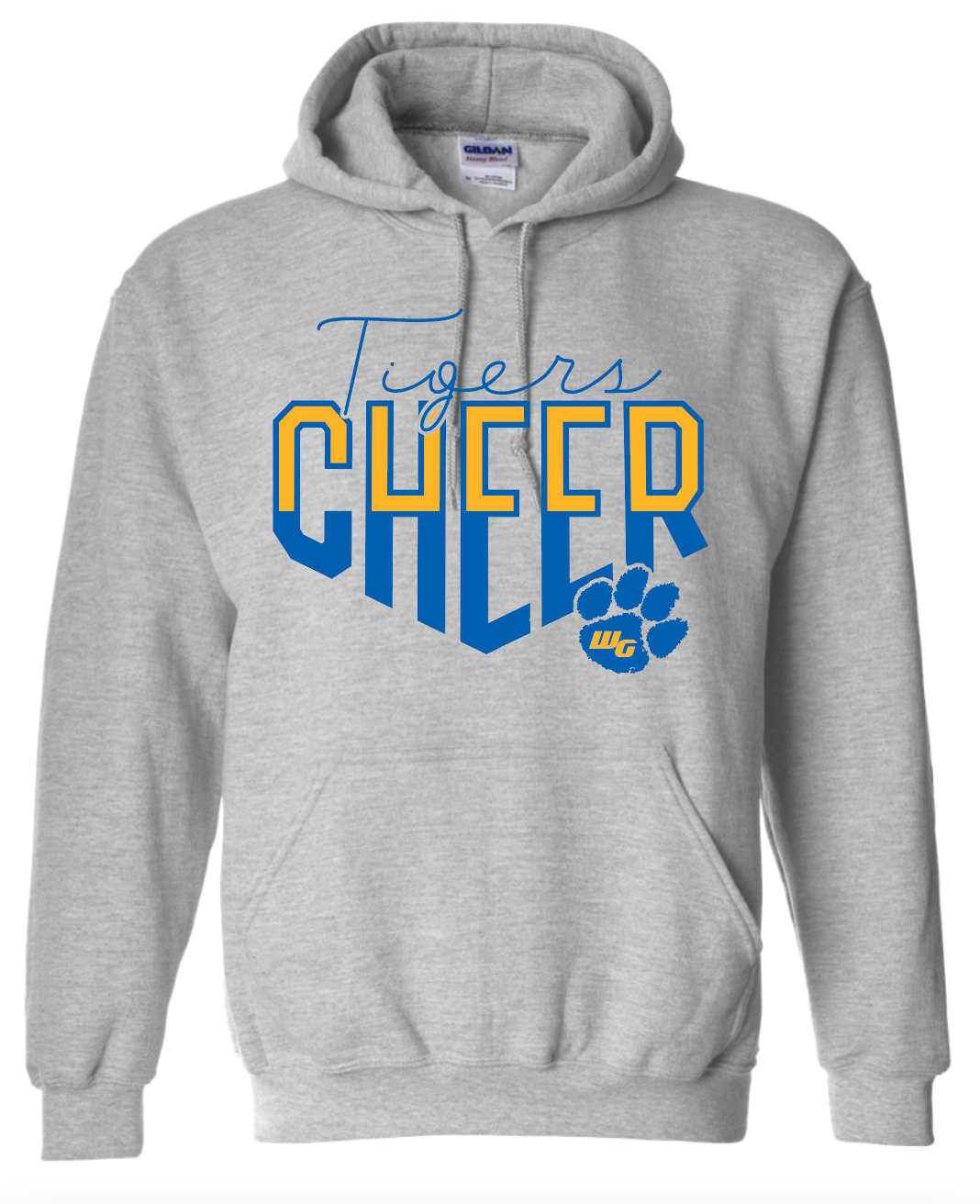 Tiger Cheer 50/50 Hooded Sweatshirt -  Adult