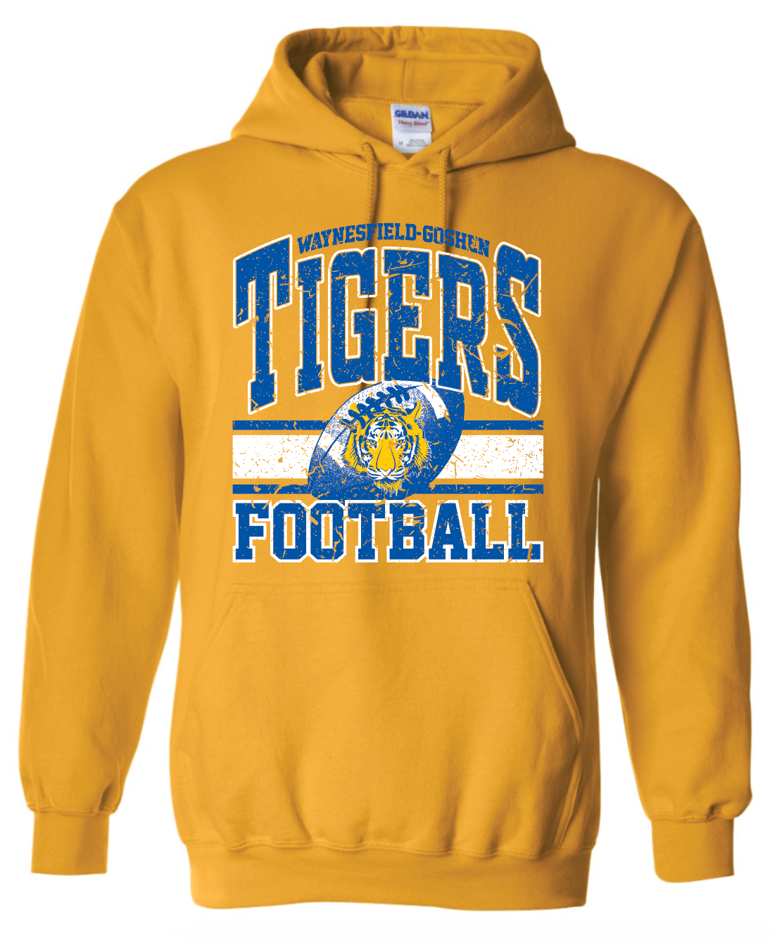 Tiger Football 50/50 Hooded Sweatshirt - Youth