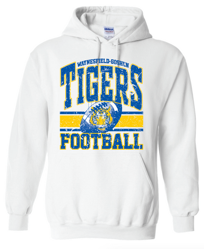 Tiger Football 50/50 Hooded Sweatshirt - Youth