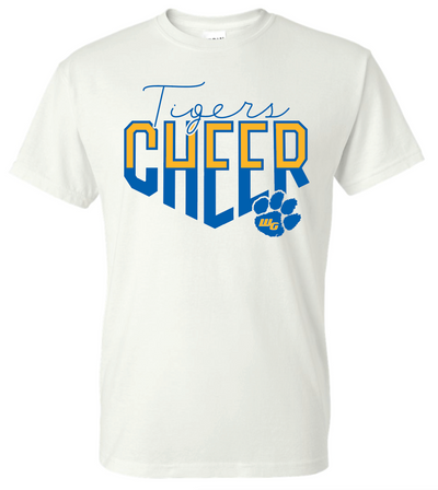 Tiger Cheer 50/50 Cotton Tee - Adult & Youth