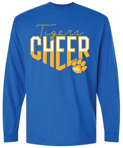 Tiger Cheer 50/50 Long Sleeve - Youth