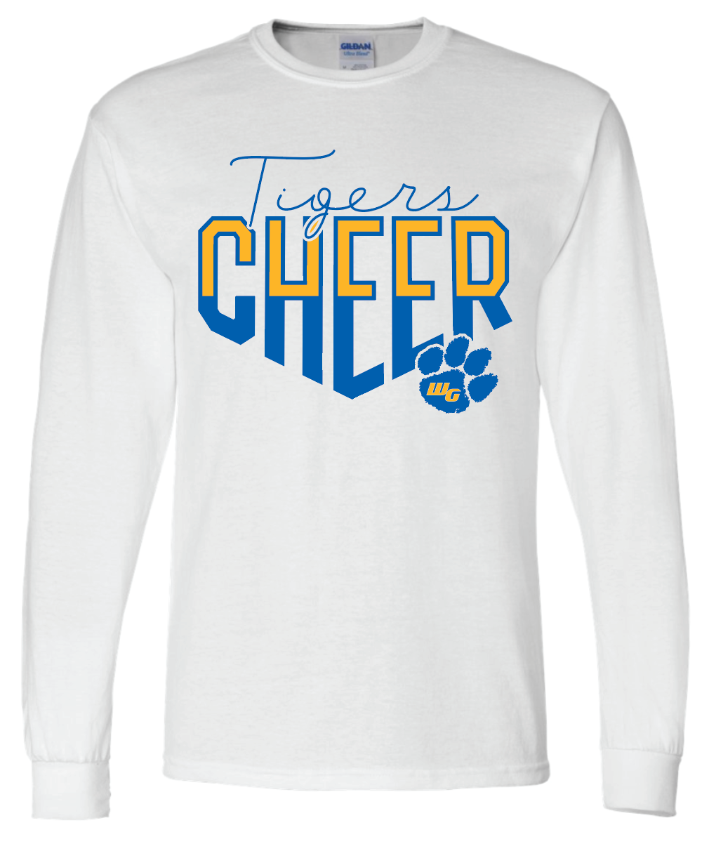 Tiger Cheer 50/50 Long Sleeve - Youth