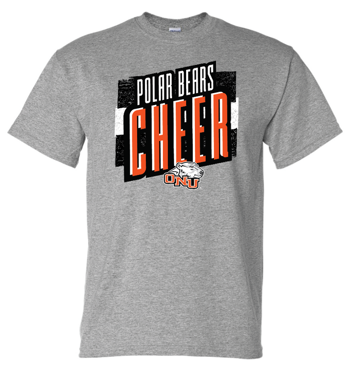 ONU Cheer Bold Stripes 50/50 Cotton Tee - Adult & Youth