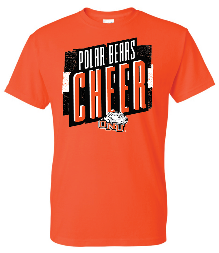 ONU Cheer Bold Stripes 50/50 Cotton Tee - Adult & Youth