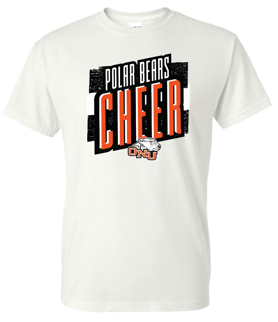 ONU Cheer Bold Stripes 50/50 Cotton Tee - Adult & Youth