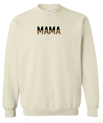 Mama Adult Gildan Sand Crewneck