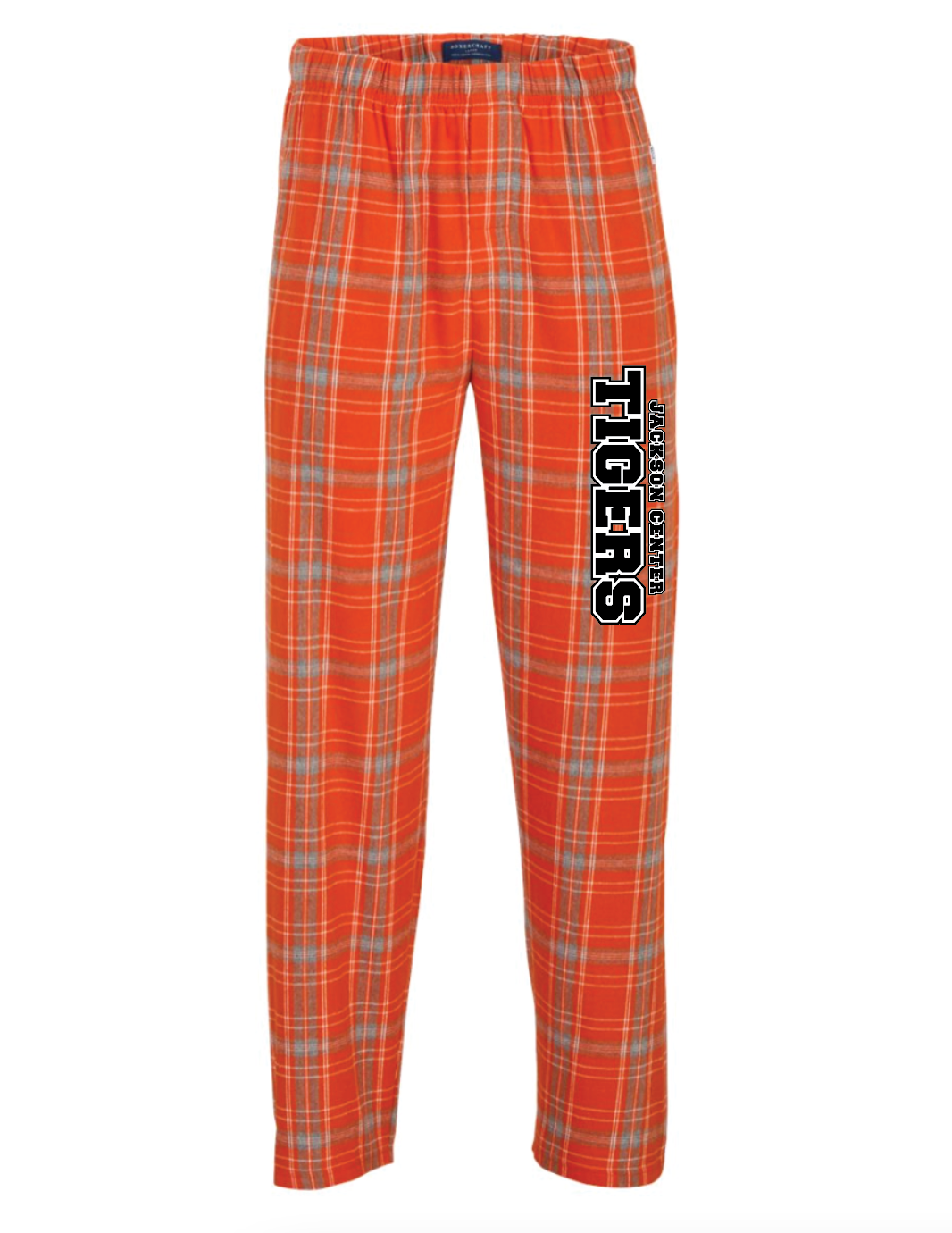 Youth Tiger Flannel Pajama Pants - Orange