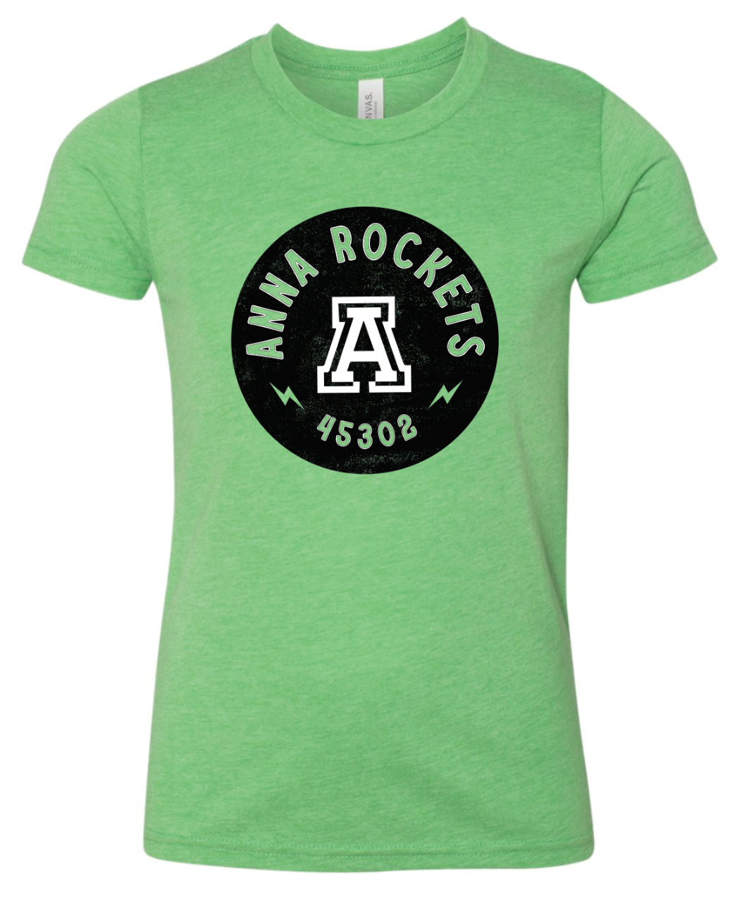 Anna Rocket Circle Triblend Tee- Youth