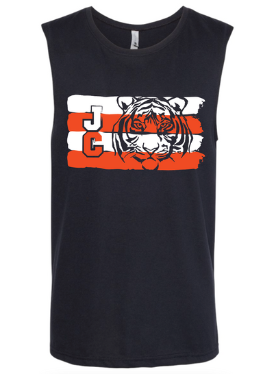 JC Tiger Stripes Men's Muscle Tank (Wide option available)