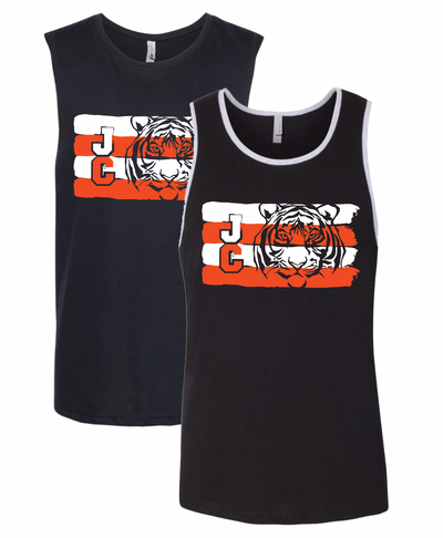 JC Tiger Stripes Men's Muscle Tank (Wide option available)