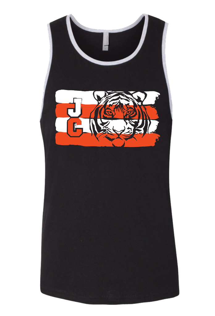 JC Tiger Stripes Men's Muscle Tank (Wide option available)