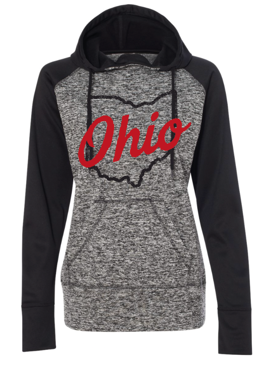 Women's Ohio Colorblock Fleece Hoodie