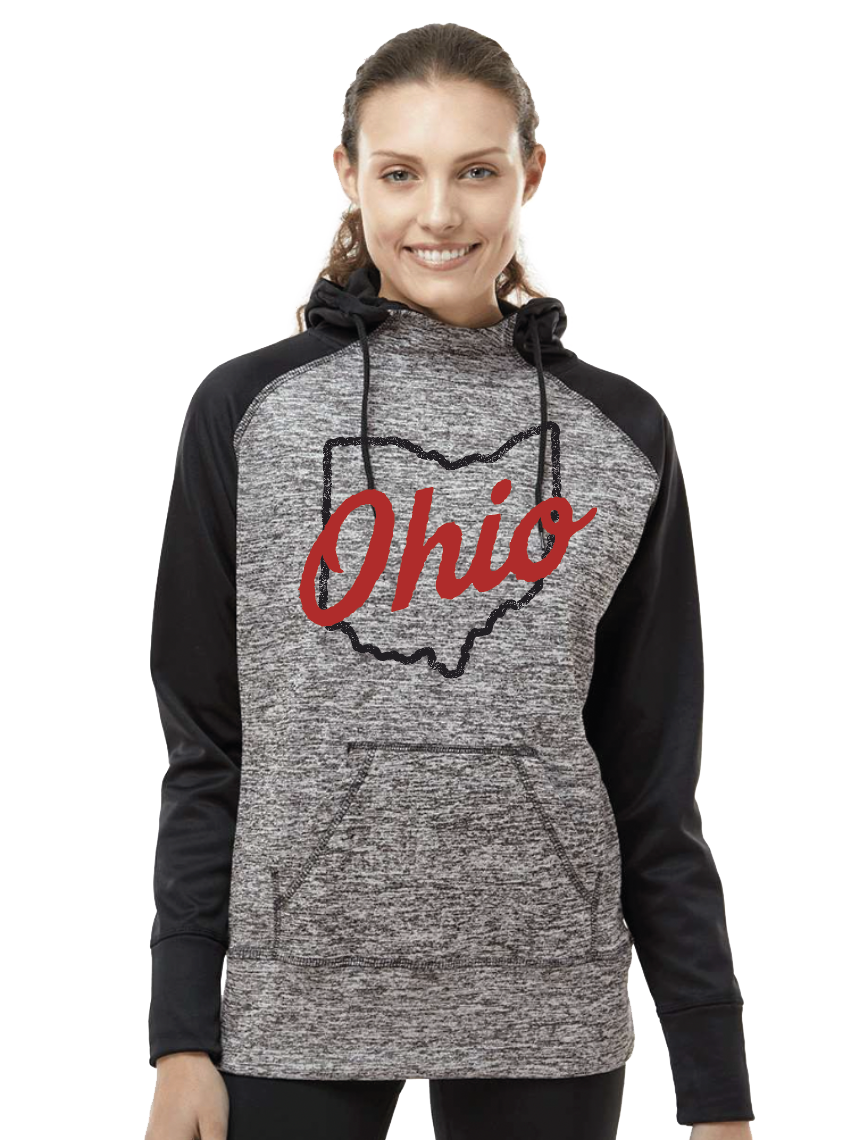 Women's Ohio Colorblock Fleece Hoodie