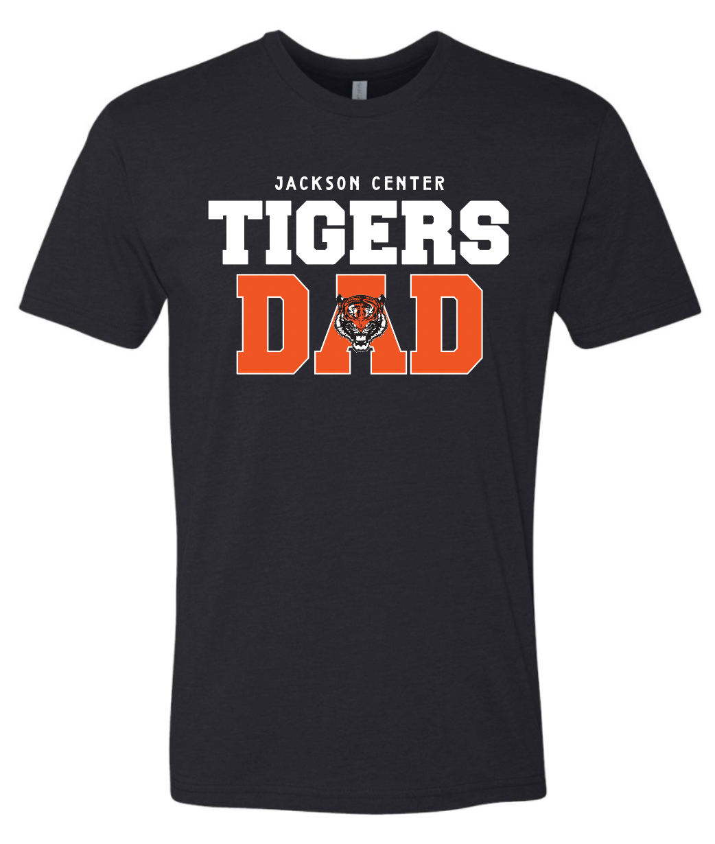 Jackson Center Tigers Dad Short Sleeve- Triblend