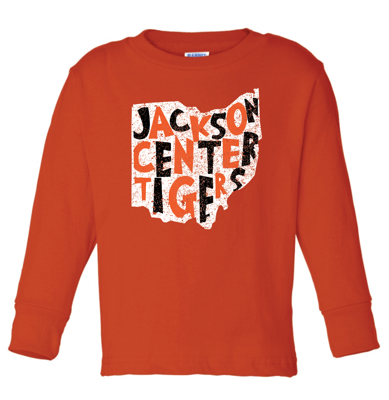 Jackson Center Ohio Toddler Long Sleeve (Orange)