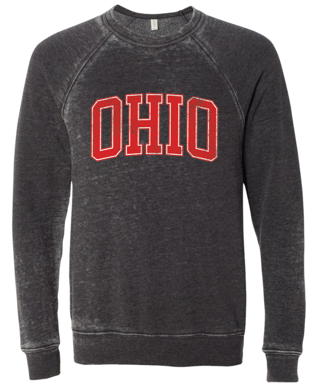 Ohio Distressed Triblend Crewneck