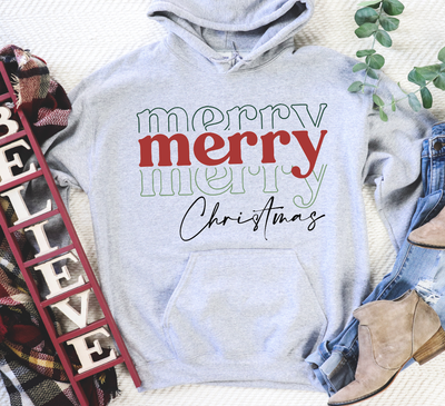 Merry Merry Merry Gildan Sweatshirt Adult