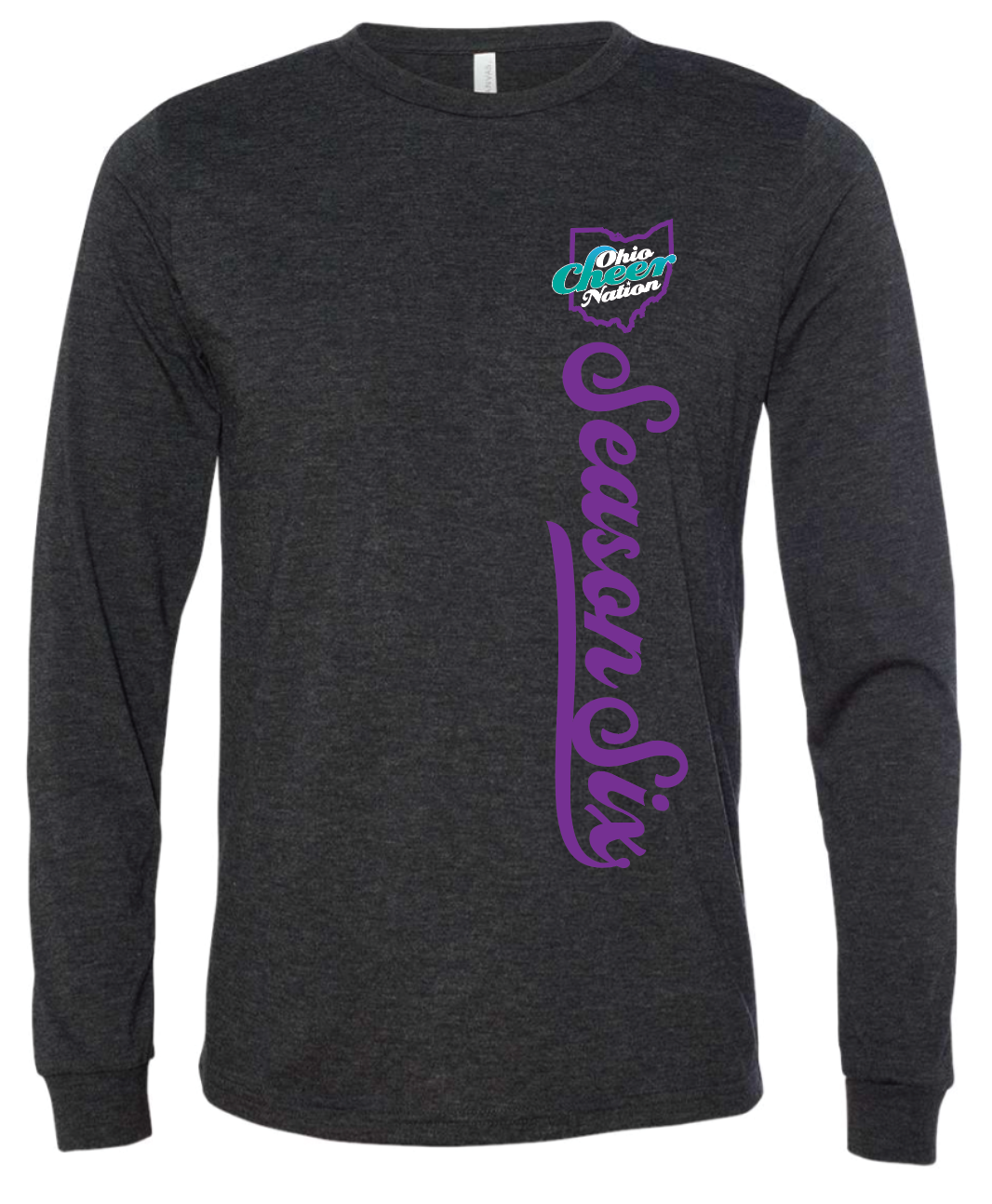 Ohio Cheer Nation Season Six Long Sleeve Triblend- Adult