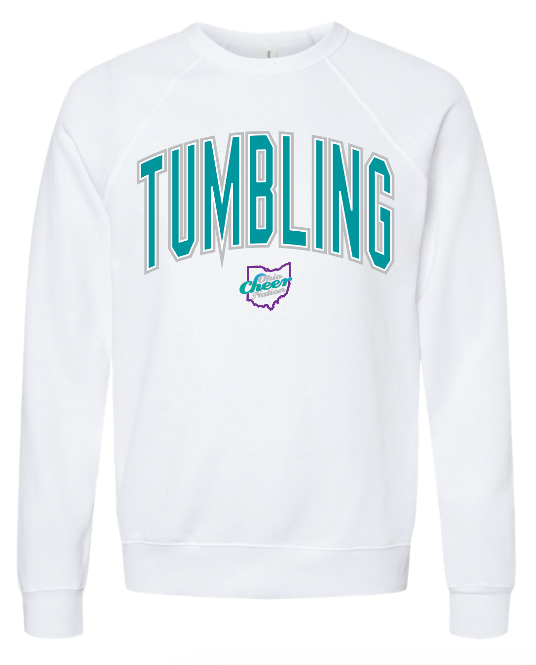 Ohio Cheer Nation Tumbling - Bella Adult Crewneck Sweatshirt