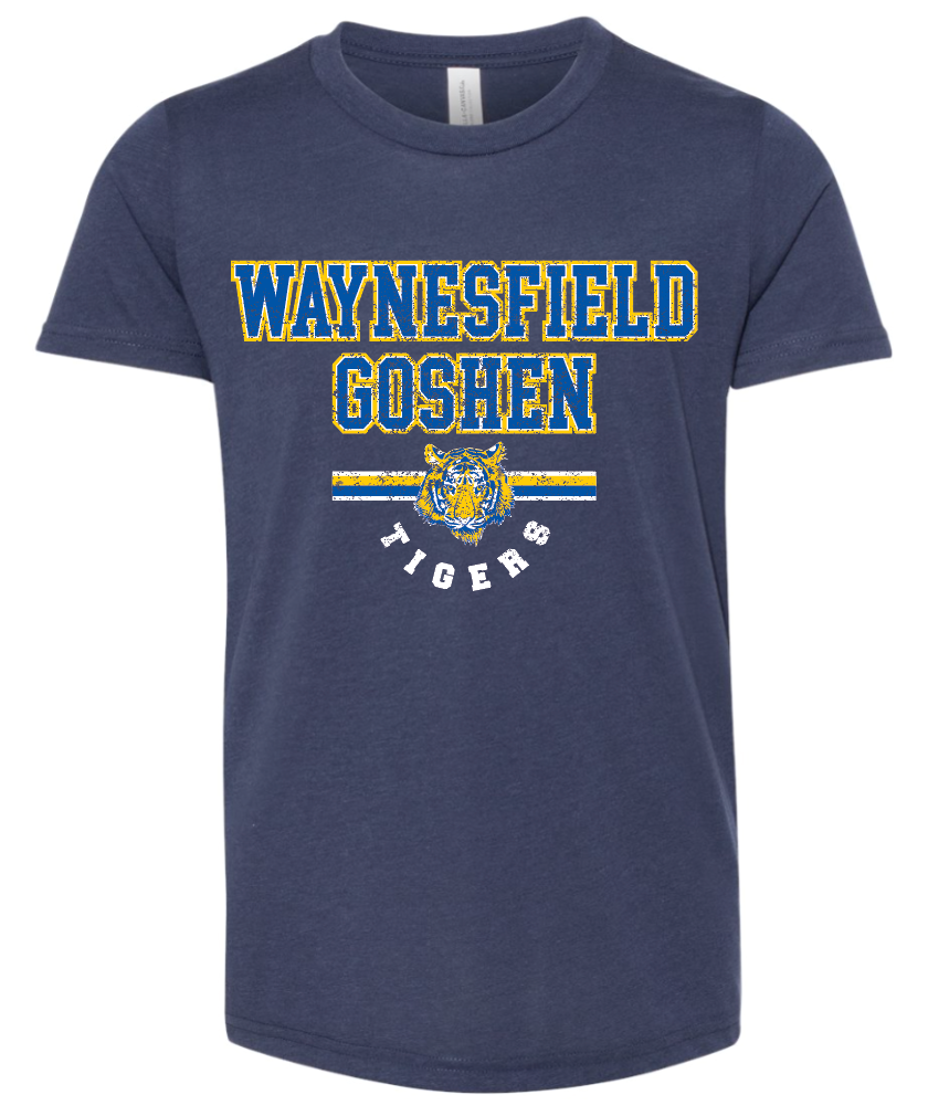 Waynesfield-Goshen Tigers Block Tee - Youth