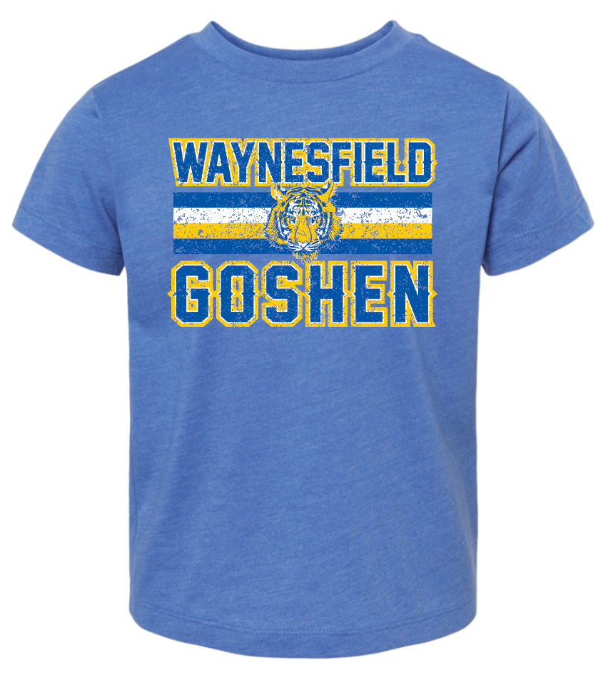 Waynesfield-Goshen Tigers Distressed Tee - Toddler