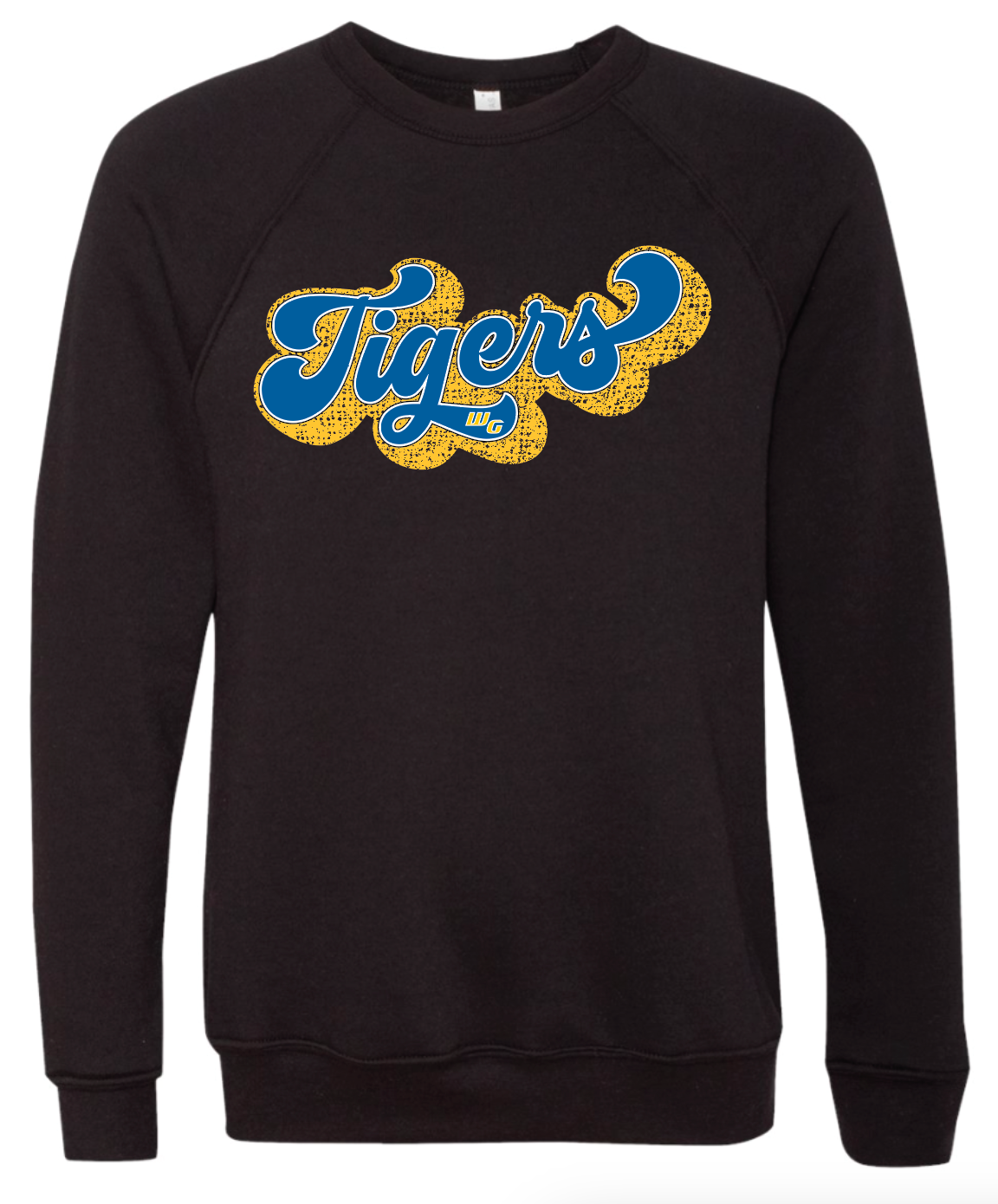 Waynesfield-Goshen Tigers Script Crewneck- Adult