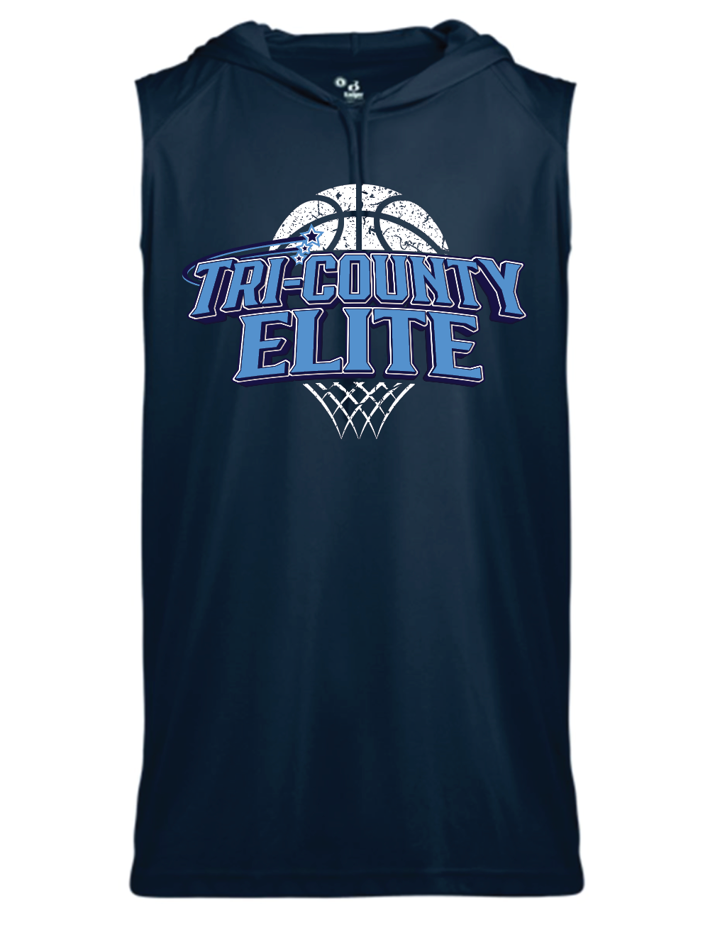 Tri-County Elite AAU Basketball Moisture Wicking Hooded Tank