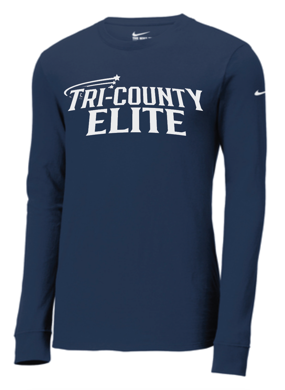 Tri-County Elite AAU Basketball Nike Legend Long Sleeve  *one color imprint*