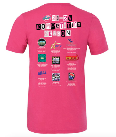 23-24 Competition Season Triblend Tshirt (Pink)