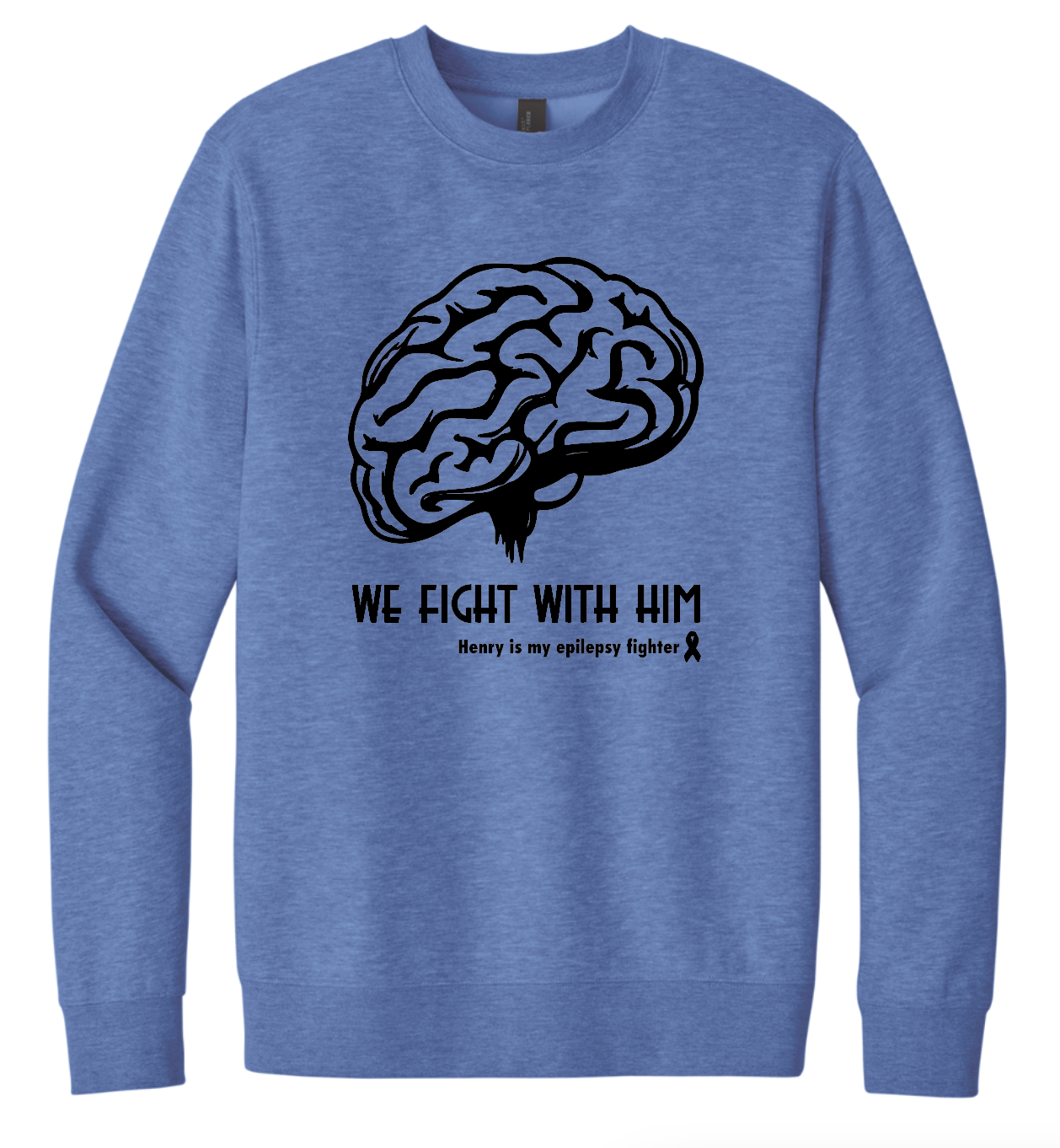 Epilepsy Fighter Triblend Crewneck (Youth and Adult)