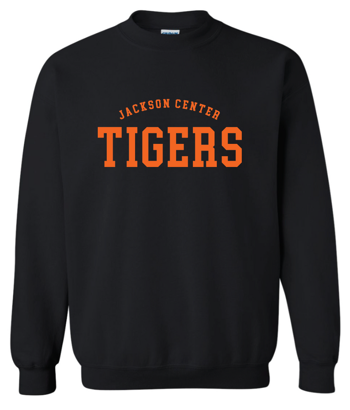 Tigers Cut Crewneck (hemmed) - Black *custom pre-order*