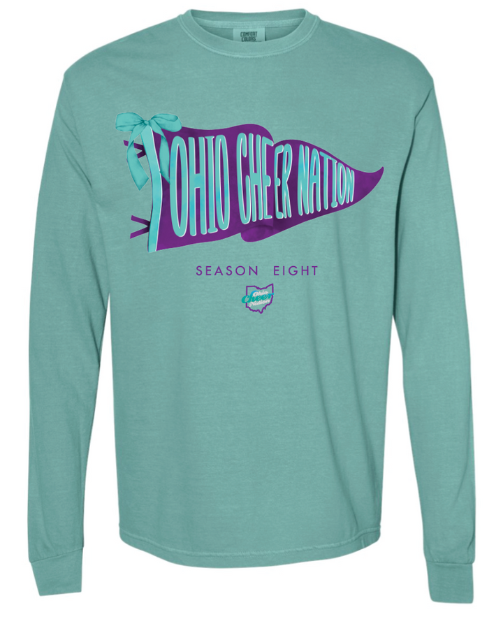 Ohio Cheer Nation Season 8 Heavyweight Comfort Colors Long Sleeve Tee - Adult