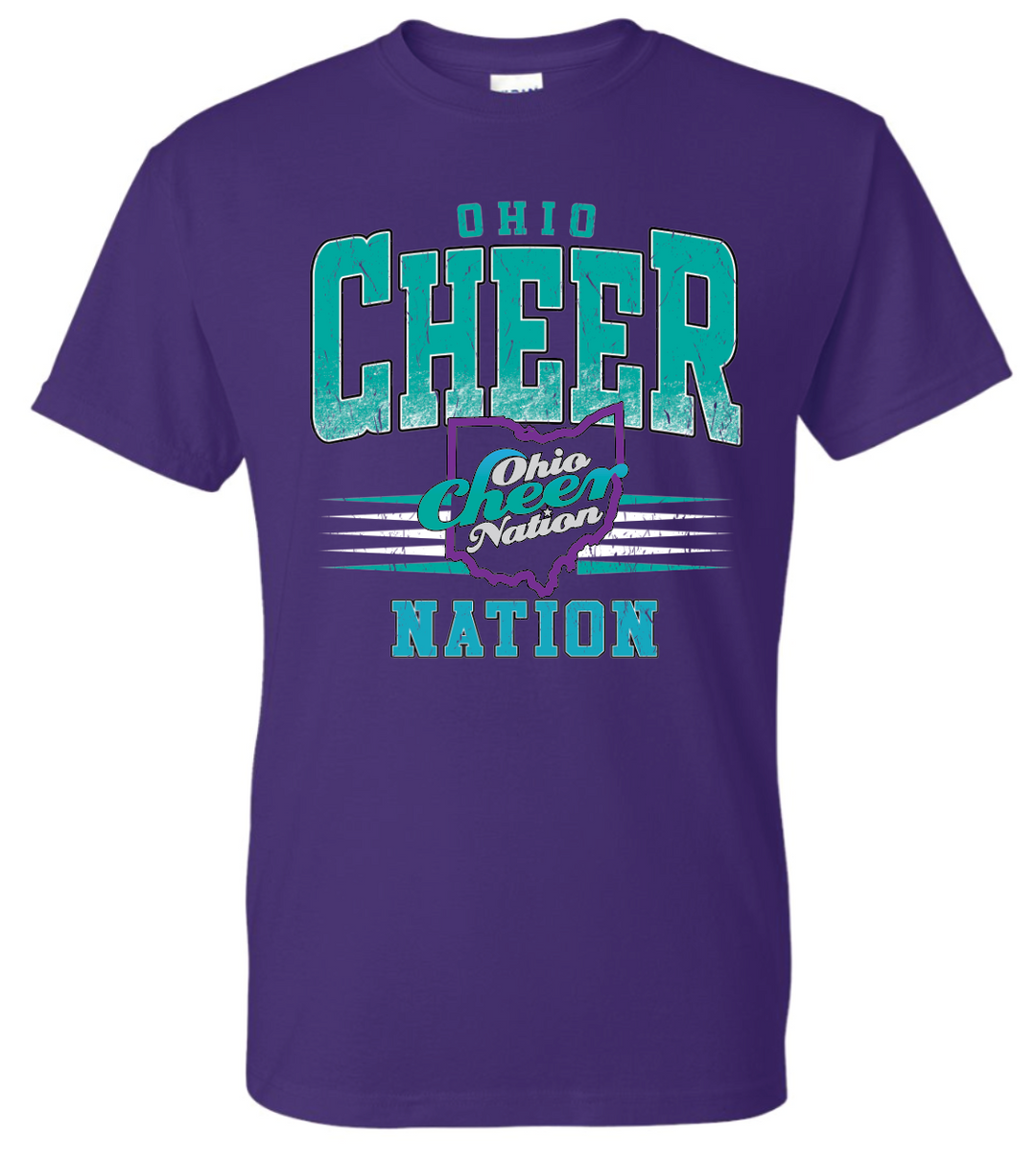 Ohio Cheer Nation Athletic 50/50 Cotton Tee - Adult & Youth