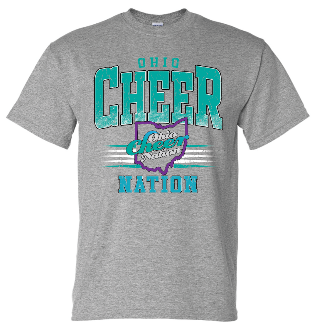 Ohio Cheer Nation Athletic 50/50 Cotton Tee - Adult & Youth