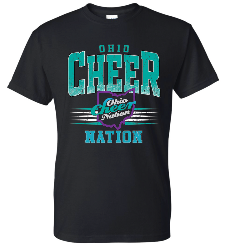 Ohio Cheer Nation Athletic 50/50 Cotton Tee - Adult & Youth