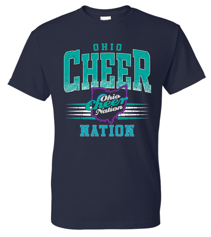 Ohio Cheer Nation Athletic 50/50 Cotton Tee - Adult & Youth