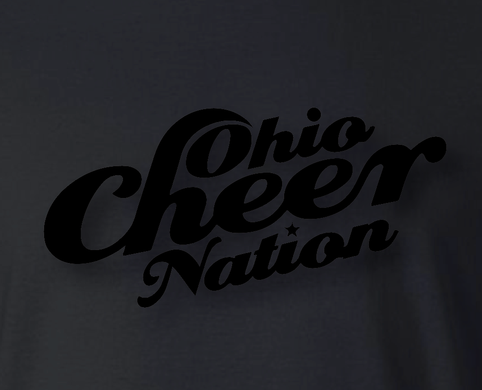 Ohio Cheer Nation Women's Badger Fleece Joggers - Black Raised Print