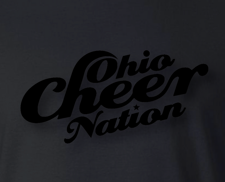Ohio Cheer Nation Women's Badger Fleece Joggers - Black Raised Print