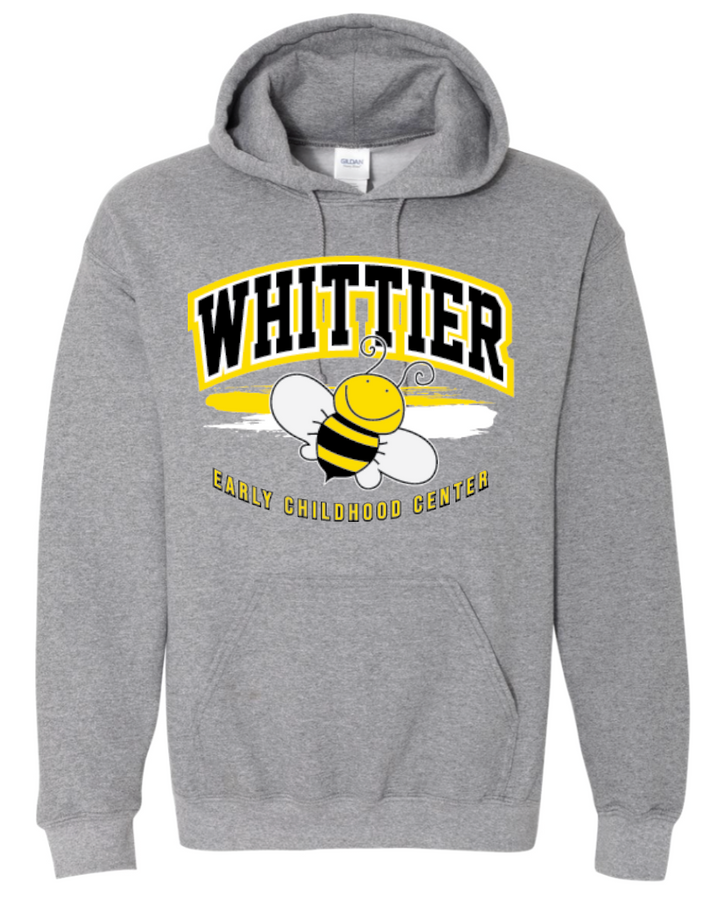 Whittier Bold 50/50 Cotton Hooded Sweatshirt - Youth & Adult