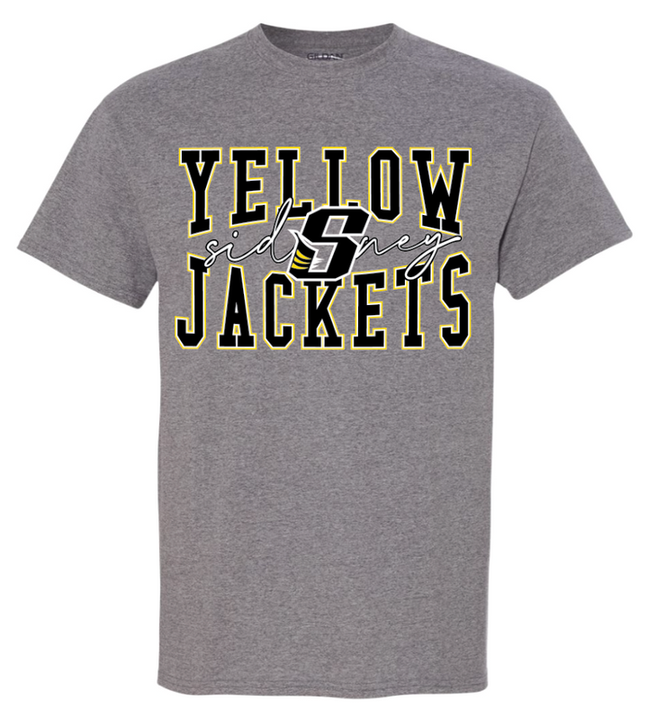 Whittier Sidney Yellow Jackets 50/50 Cotton Tee - Adult & Youth